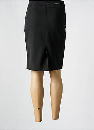Jupe mi-longue taille à pinces noir JC TRIGON femme