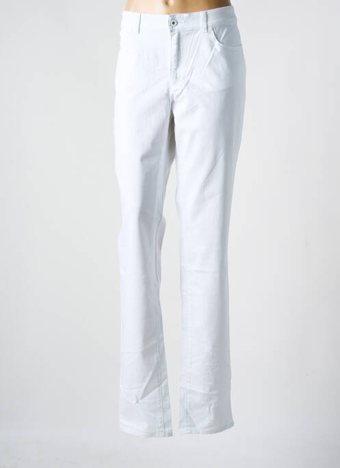 Jeans coupe slim blanc ARMANI pour femme
