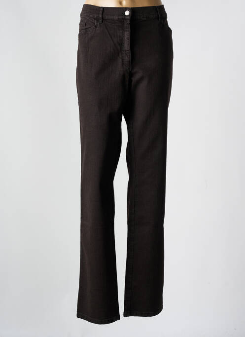 Jeans coupe slim marron ZERRES pour femme