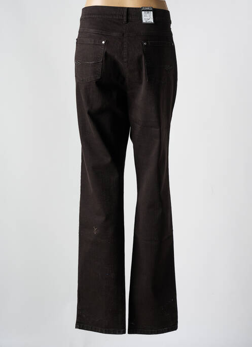 Jeans coupe slim marron ZERRES pour femme