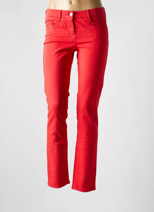 Jeans coupe slim rouge ATELIER GARDEUR pour femme