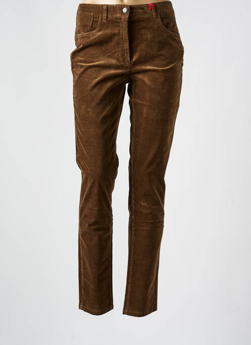 Pantalon slim marron JOCAVI pour femme