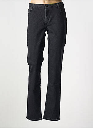 Jeans coupe droite stretch taille normale noir TRUSSARDI JEANS femme