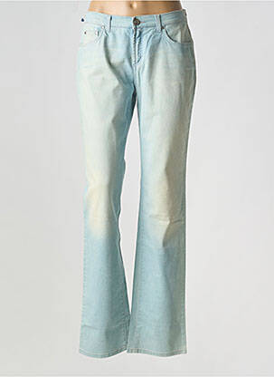 Jeans coupe droite stretch taille normale bleu TRUSSARDI JEANS femme