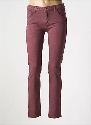 Jeans coupe slim stretch taille normale violet TRUSSARDI JEANS femme