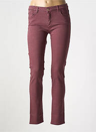 Jeans coupe slim stretch taille normale violet TRUSSARDI JEANS femme