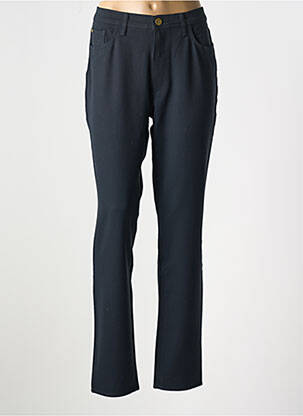 Pantalon slim tissage popeline taille normale bleu TRUSSARDI JEANS femme