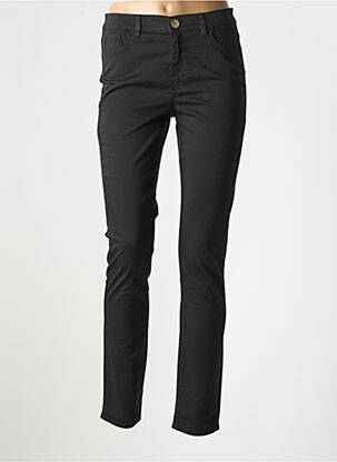 Pantalon slim tissage popeline taille normale noir TRUSSARDI JEANS femme