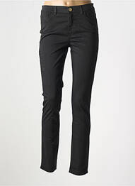 Pantalon slim tissage popeline taille normale noir TRUSSARDI JEANS femme