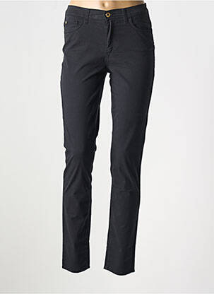 Pantalon slim tissage popeline taille normale noir TRUSSARDI JEANS femme