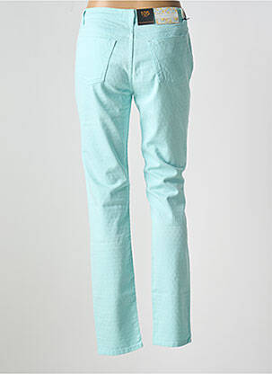 Pantalon slim tissage popeline taille normale bleu TRUSSARDI JEANS femme
