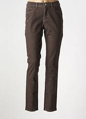 Jeans coupe slim marron TRUSSARDI JEANS pour femme seconde vue