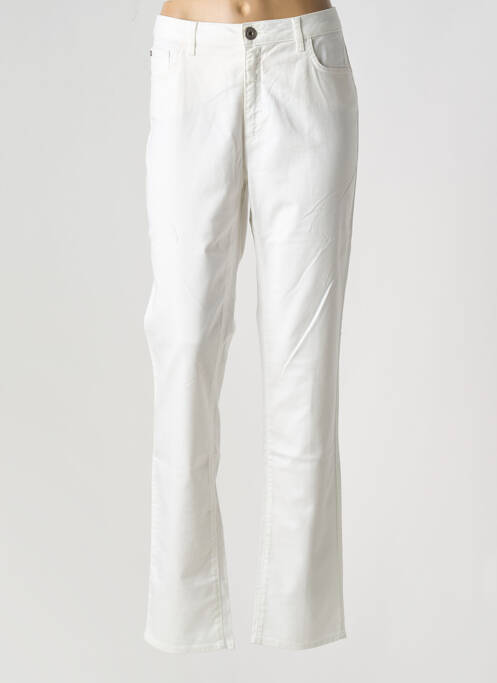 Jeans coupe droite blanc TRUSSARDI JEANS pour femme