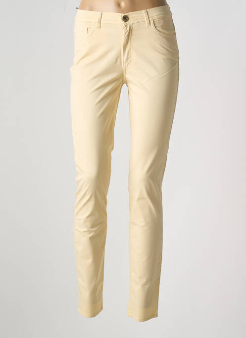 Pantalon slim jaune TRUSSARDI JEANS pour femme