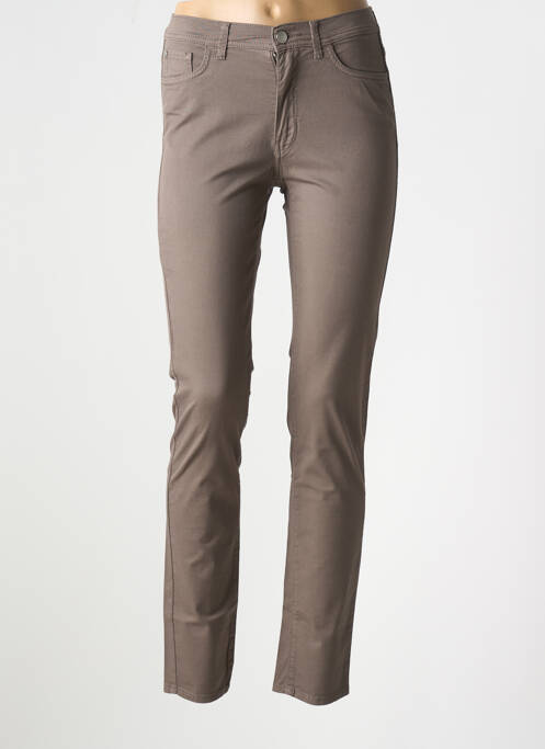Pantalon slim marron TRUSSARDI JEANS pour femme