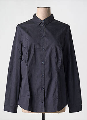 Chemise manches longues coupe droite bleu TRUSSARDI JEANS homme