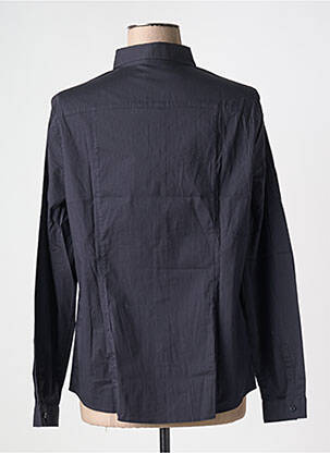 Chemise manches longues coupe droite bleu TRUSSARDI JEANS homme