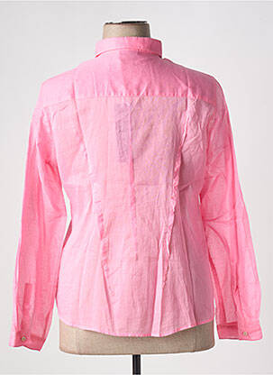 Chemisier coupe cintrée manches longues rose GAIA BOLDETTI femme