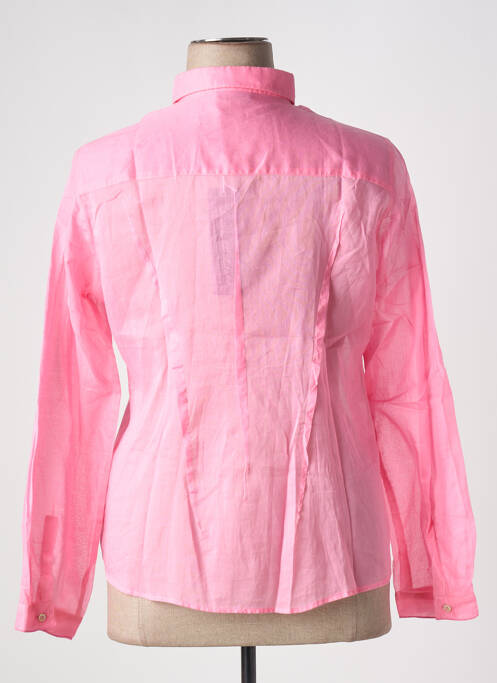 Chemisier coupe cintrée manches longues rose GAIA BOLDETTI femme