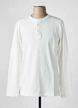 T-shirt coupe droite manches longues blanc ESPRIT homme
