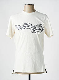 T-shirt coupe cintrée manches courtes blanc WHITE STUFF homme