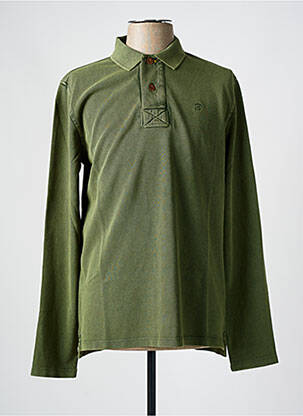 Polo manches longues manches longues vert WHITE STUFF homme