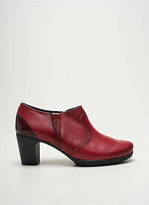 Bottines/boots matière lisse talon de 7 à 9cm violet BAERCHI femme