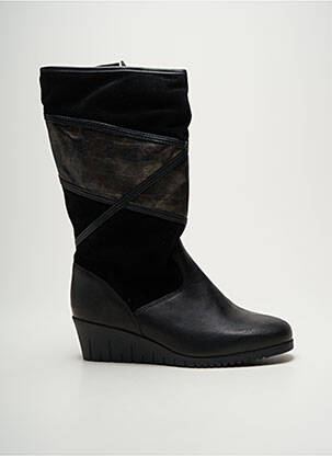 Bottes bout rond talon de 4 à 6cm noir PEDI GIRL femme