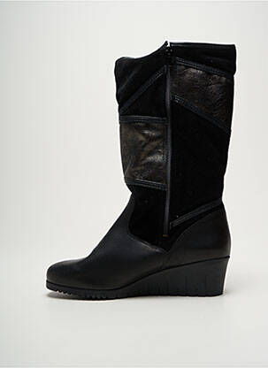 Bottes bout rond talon de 4 à 6cm noir PEDI GIRL femme