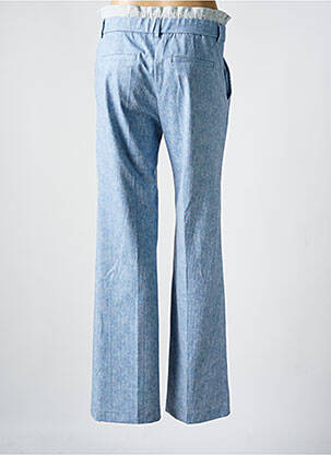 Pantalon droit taille élastique bleu ANNA MONTANA femme