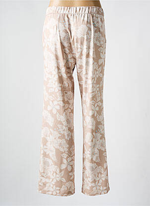 Pantalon flare taille élastique beige ANNA MONTANA femme
