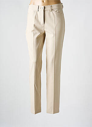 Pantalon slim poches beige ANNA MONTANA femme