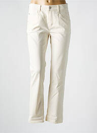 Pantalon slim poches beige ANNA MONTANA femme