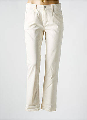Pantalon slim poches beige ANNA MONTANA femme