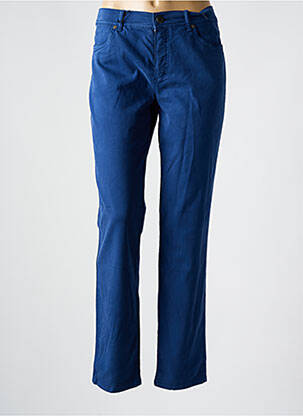Pantalon slim poches bleu ANNA MONTANA femme
