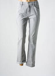 Jeans coupe slim poches gris ANNA MONTANA femme
