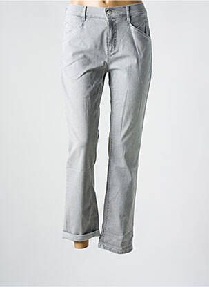 Jeans coupe slim poches gris ANNA MONTANA femme