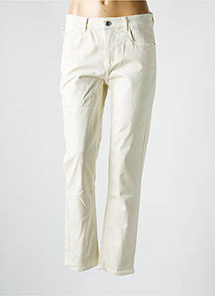 Pantalon slim poches beige ANNA MONTANA femme