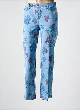 Jeans coupe slim poches bleu ANNA MONTANA femme