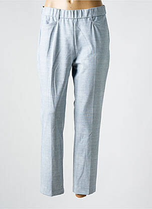 Pantalon slim taille élastique bleu ANNA MONTANA femme