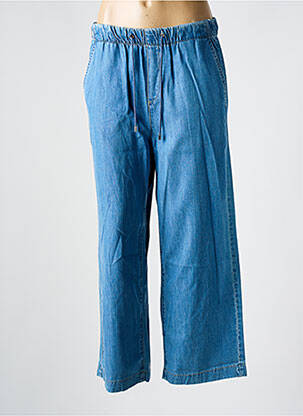 Jeans coupe large tissage denim bleu ANNA MONTANA femme