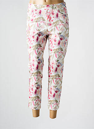 Pantalon 7/8 taille élastique rose ANNA MONTANA femme