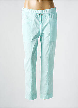 Pantalon slim taille élastique bleu ANNA MONTANA femme