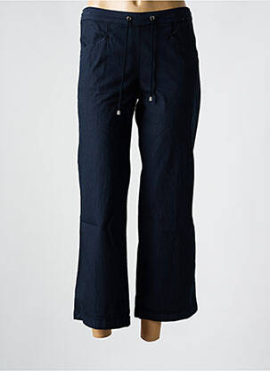 Pantalon 7/8 taille élastique bleu ANNA MONTANA femme