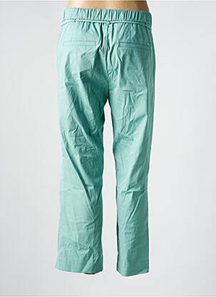Pantalon droit taille élastique vert ANNA MONTANA femme