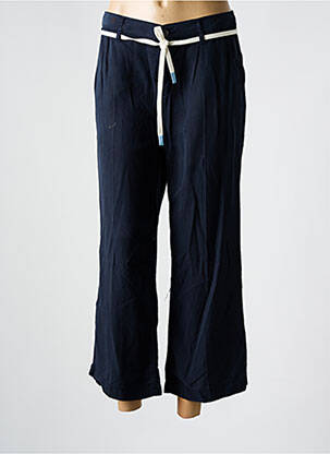 Pantalon 7/8 taille élastique bleu ANNA MONTANA femme