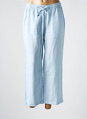 Pantalon 7/8 taille élastique bleu ANNA MONTANA femme