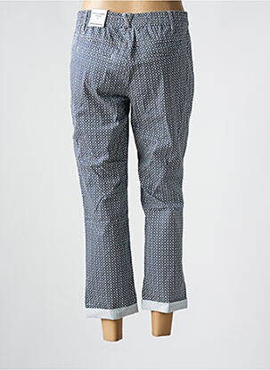 Pantalon 7/8 fermeture zippée sous rabat boutonné gris ANNA MONTANA femme