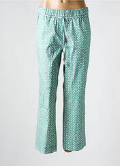 Pantalon 7/8 vert ANNA MONTANA pour femme seconde vue