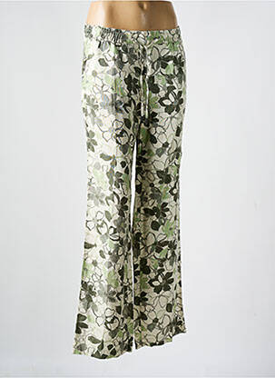 Pantalon droit vert ANNA MONTANA pour femme